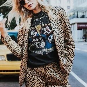 Scotch & Soda Maison Scotch Club Voyage Animal Print Blazer